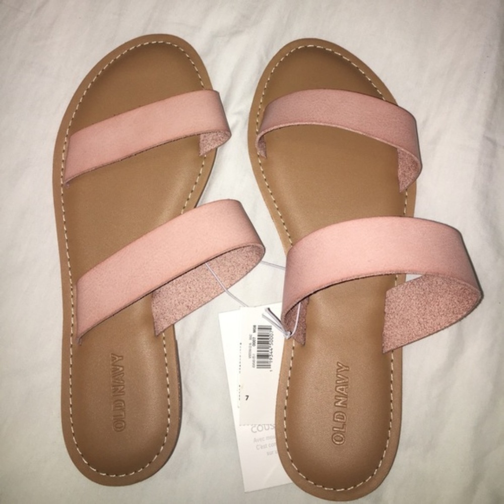 Old Navy Double-Strap Sandals, Blush Pink